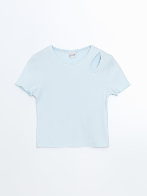 LCW ECO Bisiklet Yaka Kız Çocuk Tişört - S5KB53Z4-QVX