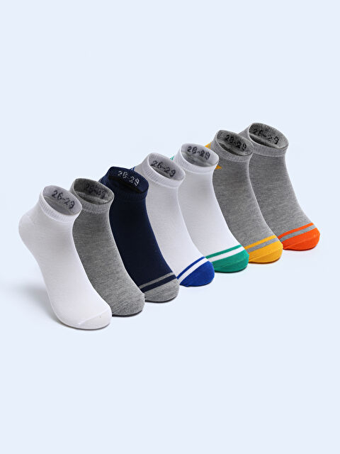 LCW Kids جوارب رياضية مخططة للأولاد - ٧ عبوات - S5KB60Z4-K00