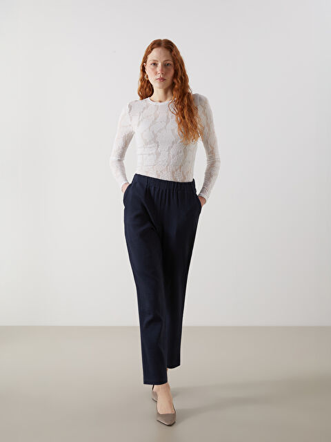 LCW Vision Beli Lastikli Kadın Pantolon - S5KB80Z8-HKX