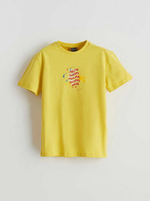 LCW ECO Bisiklet Yaka Erkek Çocuk Tişört - S5KC20Z4-G2V