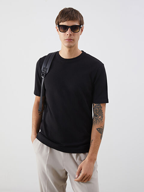 SOUTHBLUE Bisiklet Yaka Kısa Kollu Erkek Triko Kazak - S5KC93Z8-CVL