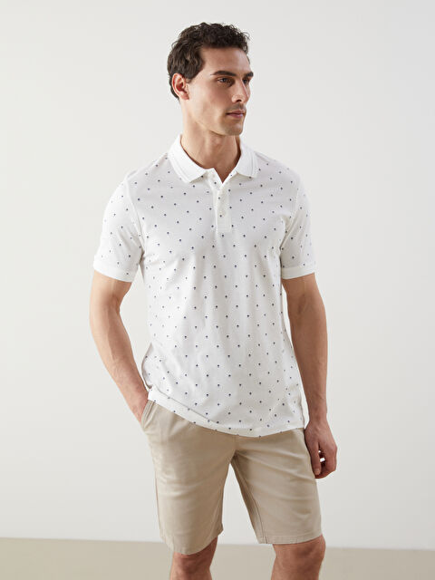 LCWAIKIKI Classic Polo Neck Short Sleeve Patterned Pique Men's T-Shirt - S5KD26Z8-R9J