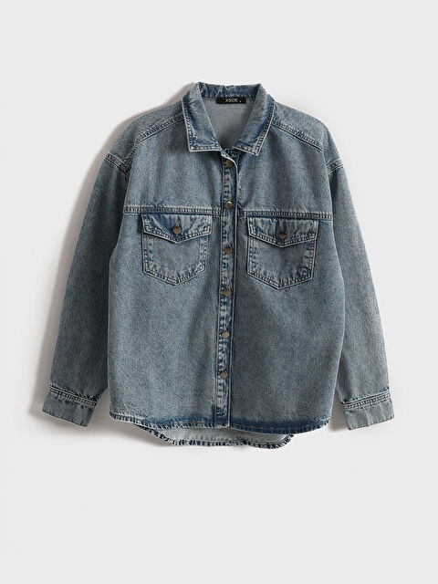 LCW Jeans Collared Neck Women's Denim Jacket - S5KD83Z8-311