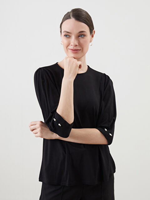 LCW Grace Bisiklet Yaka Kadın Bluz - S5KD96Z8-CVL