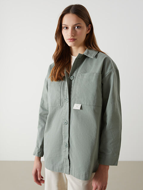 LCW Modest Oversize Kadın Gömlek Tunik - S5KE03Z8-K0R