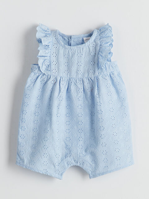 LCW baby Bisiklet Yaka Kız Bebek Penye Tulum - S5KE83Z1-SYM