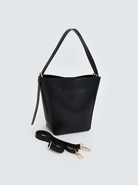 LCW ACCESSORIES Deri Görünümlü Çıkarılabilir Askılı Kadın Omuz Çantası - S5KF03Z8-RQL