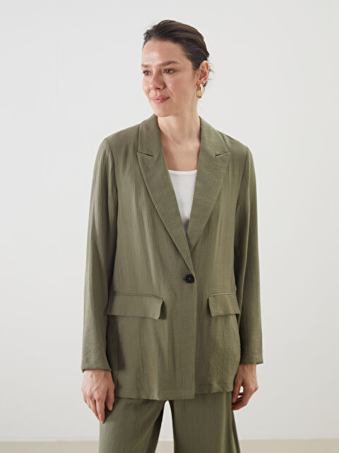 LCWAIKIKI Classic Regular Fit Kadın Blazer Ceket - S5KG82Z8-H4A