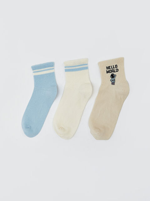 LCW DREAM Desenli Kadın Soket Çorap 3'lü - S5KH16Z8-FDP