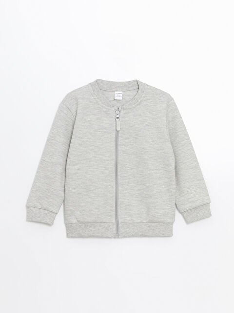 LCW Kids Bisiklet Yaka Basic Erkek Çocuk Hırka - S5KH69Z1-F8Y