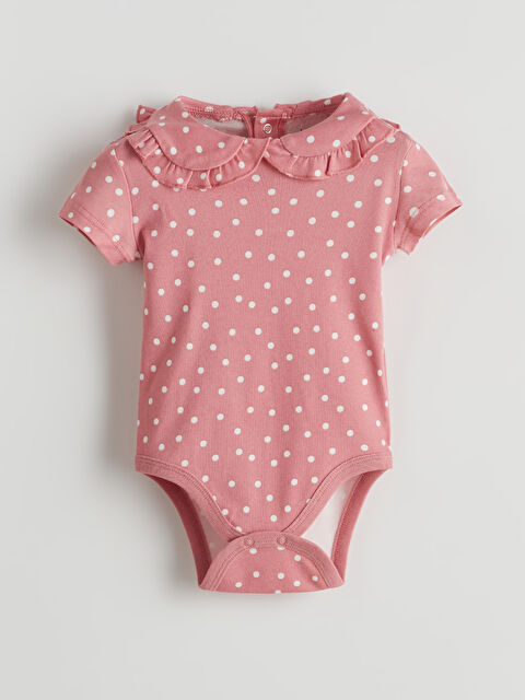 LCW baby Ribana Kız Bebek Çıtçıtlı Bodysuit - S5KH74Z1-LT3