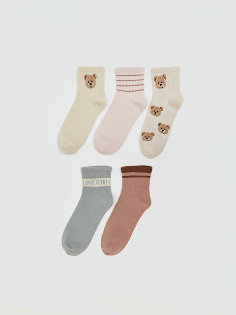 LCW DREAM Desenli Kadın Soket Çorap 5'li - S5KH96Z8-FDP