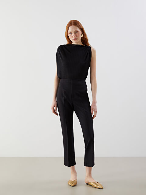 LCW Vision Dar Fit İspanyol Paça Kadın Pantolon - S5KI07Z8-CVL