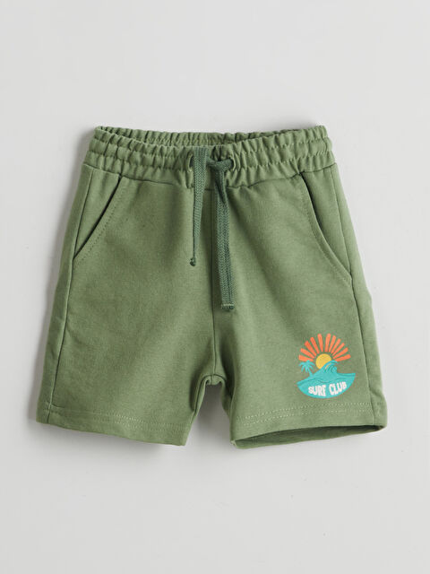 LCW ECO Elasticated Waist Printed Boys' Shorts - S5KI98Z1-GX7