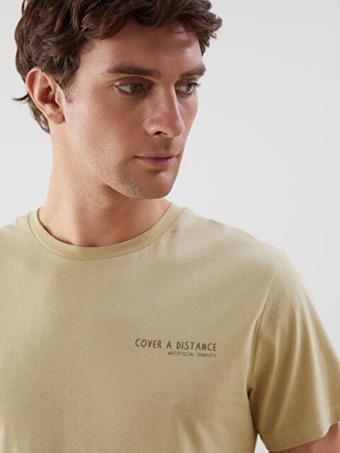 LCW ECO Bisiklet Yaka Baskılı Penye Erkek Tişört - S5KJ20Z8-FMD