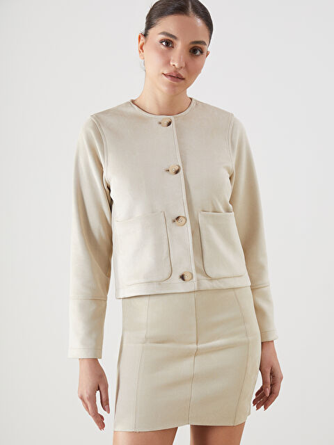 LCW Vision Bisiklet Yaka Kadın Ceket - S5KJ31Z8-PRB