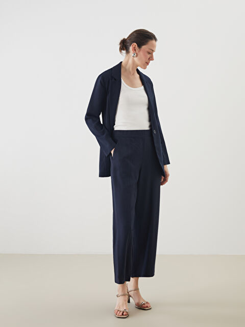 LCWAIKIKI Classic Beli Lastikli Kadın Pantolon - S5KJ52Z8-E1J