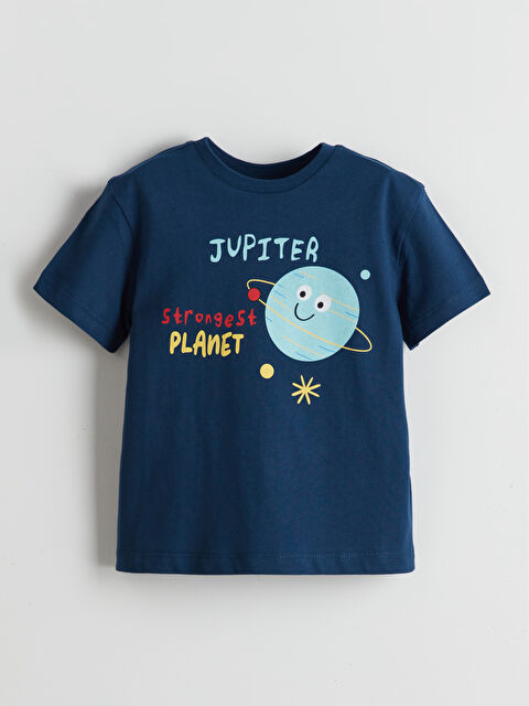 LCW ECO Majica za dečake sa printom planeta