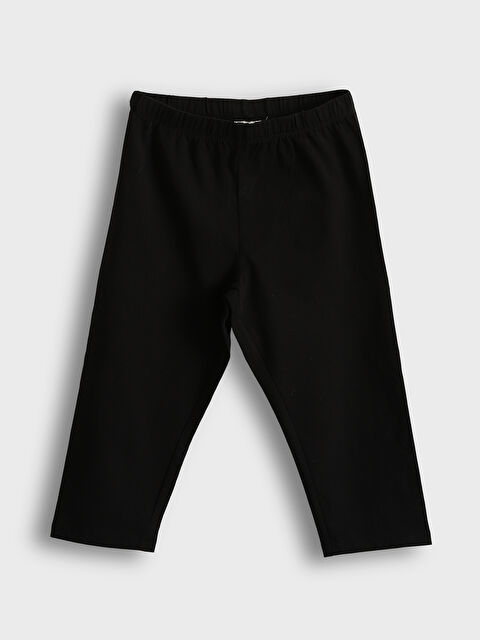 LCW Kids Beli Lastikli 3/4 Boy Kız Çocuk Tayt - S5KK19Z4-CVL