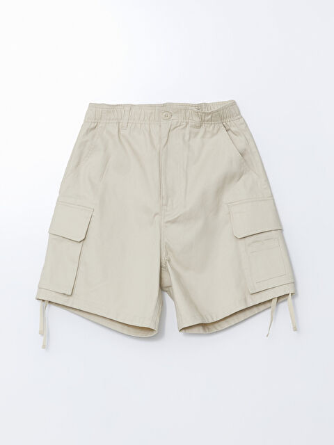 XSIDE Elastic Waist Women's Cargo Shorts - S5KK55Z8-Y0T - LC Waikiki