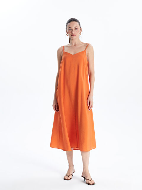 LCWAIKIKI Classic V Yaka Müslin Elbise - S5KL38Z8-FFP