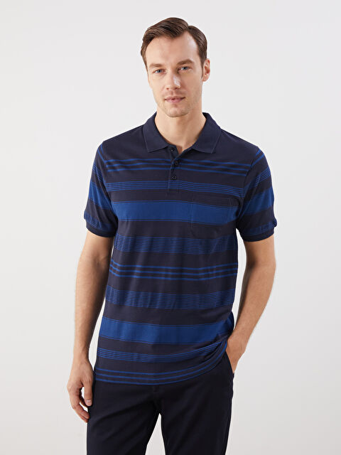 LCWAIKIKI Classic Polo Yaka Renk Bloklu Erkek Tişört - S5KL86Z8-LGS