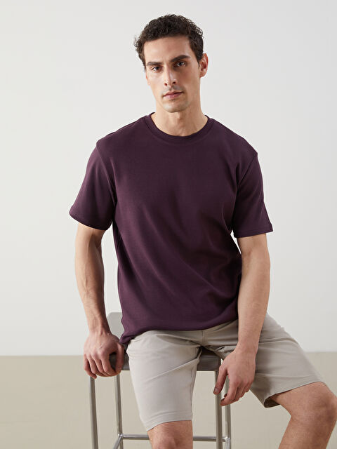 LCWAIKIKI Classic Bisiklet Yaka Kısa Kollu Erkek Tişört - S5KL91Z8-YHP