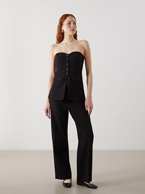 LCW Vision Beli Lastikli Kadın Pantolon - S5KM07Z8-CVL