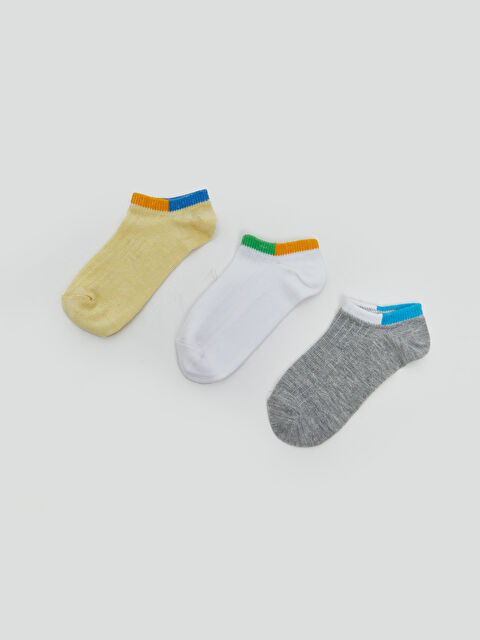 LCW baby جوارب بوتي أساسية للأولاد الرضع - ٣ قطع - S5KM12Z1-FPR