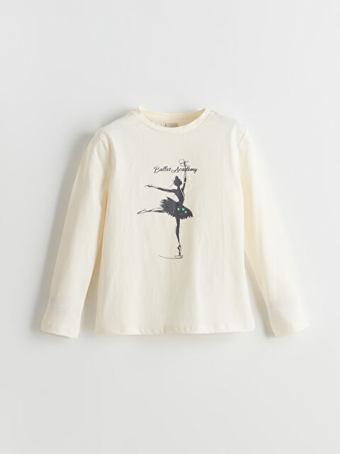 LCW Kids Bisiklet Yaka Kız Çocuk Tişört - S5KM53Z4-FDU