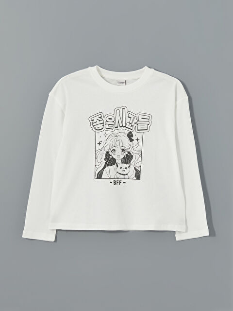 LCW Kids Bisiklet Yaka Kız Çocuk Tişört - S5KM58Z4-FDU