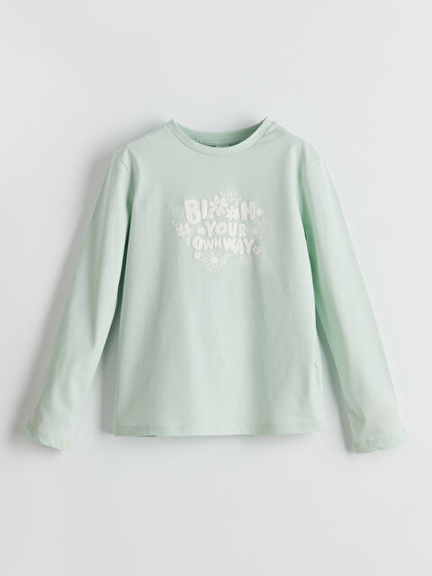 LCW Kids Bisiklet Yaka Kız Çocuk Tişört - S5KM60Z4-FDU