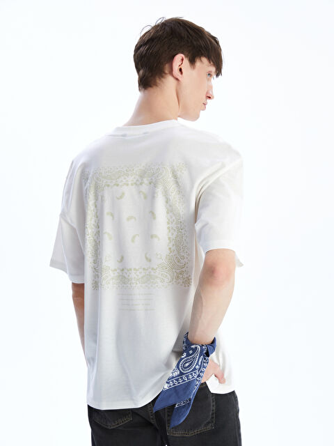 XSIDE Crew Neck Printed Jersey Men's T-Shirt - S5KM88Z8-R9J