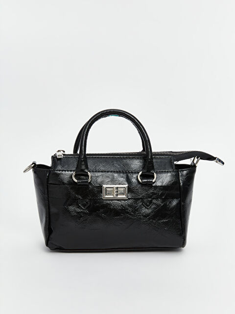 LCW ACCESSORIES Faux Leather Detachable Strap Women's Shoulder Bag - S5KM89Z8-CVL