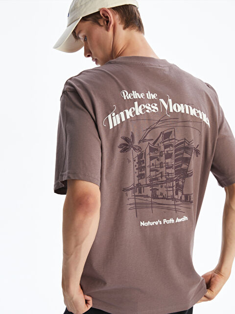 XSIDE Crew Neck Printed Jersey Men's T-Shirt - S5KM95Z8-ZA3