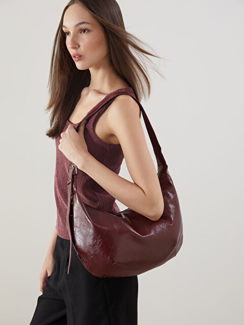 LCW ACCESSORIES Deri Görünümlü Kadın Omuz Çantası - S5KN44Z8-DCL