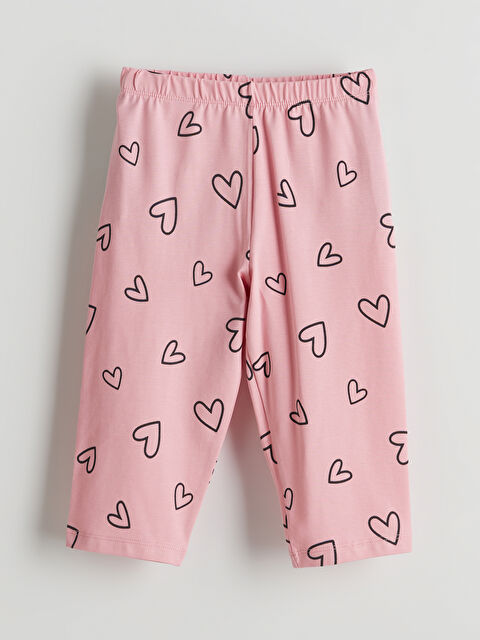 LCW ECO Beli Lastikli 3/4 Boy Kız Çocuk Tayt - S5KN63Z4-LT4