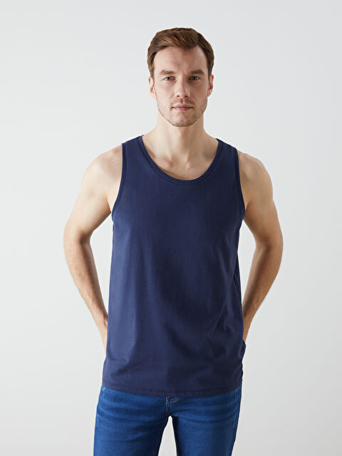 LCW ECO Bisiklet Yaka Erkek Kolsuz Tişört - S5KO64Z8-CRP