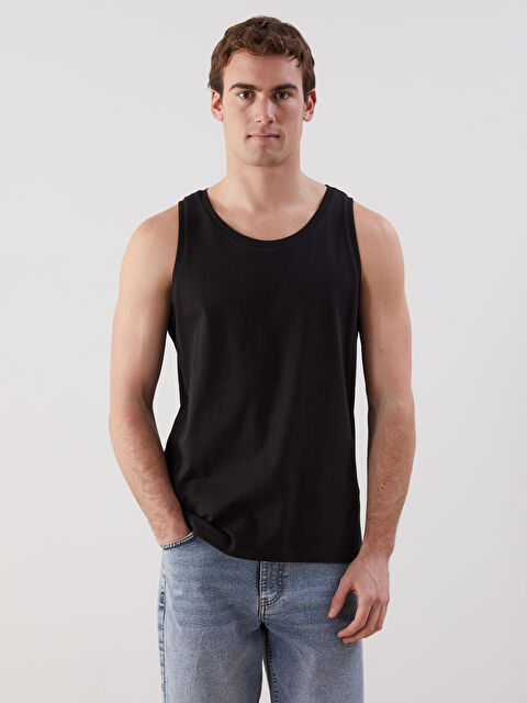 LCW ECO Bisiklet Yaka Erkek Kolsuz Tişört - S5KO64Z8-CVL