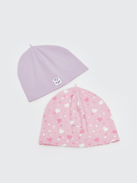 LCW ACCESSORIES Kalp Baskılı Kız Çocuk Bere 2'li - S5KO67Z4-M0T