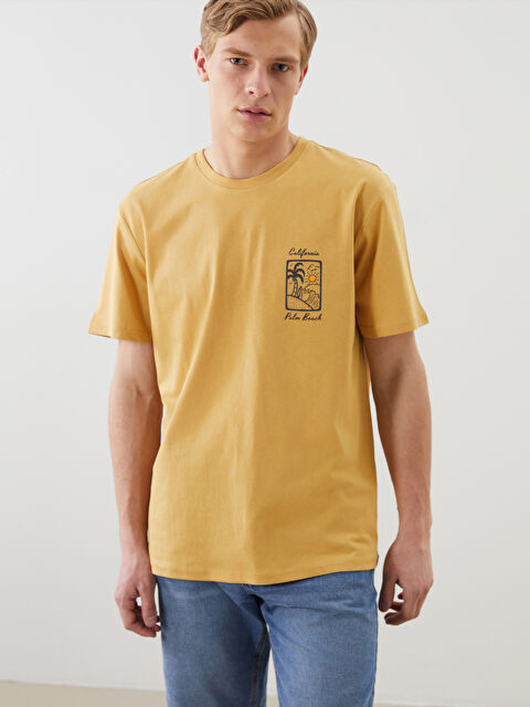 LCW ECO Bisiklet Yaka Baskılı Erkek Tişört - S5KO99Z8-GFE