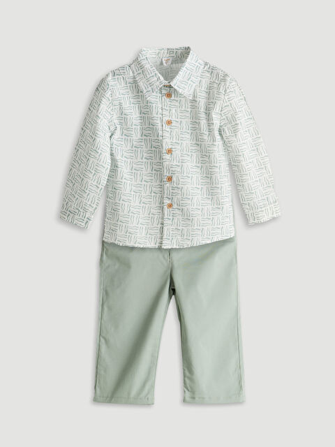 LCW baby Beli Lastikli Erkek Bebek Pantolon - S5KR05Z1-GJM