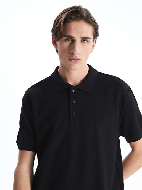 XSIDE Polo Neck Short Sleeve Men's T-Shirt - S5KR95Z8-CVL