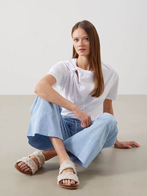 LCW STEPS Çift Bantlı Kadın Terlik - S5KS15Z8-F0B