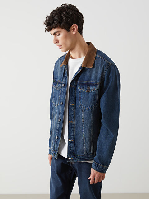 LCW Jeans Standart Kalıp Erkek Jean Ceket - S5KS28Z8-H45