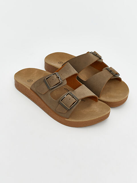 LCW STEPS Süet Görünümlü Erkek Çocuk Terlik - S5KS29Z4-DFE