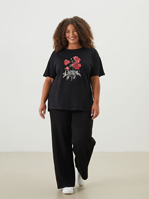 LCWAIKIKI Classic Beli Lastikli Geniş Paça Kadın Eşofman Altı