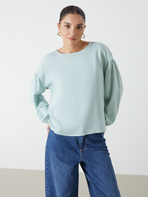 LCW ECO Bisiklet Yaka Kadın Bluz - S5KT65Z8-FFV