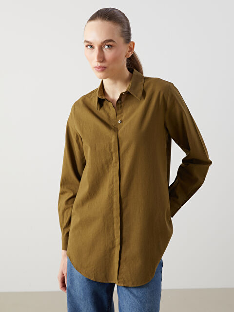 LCWAIKIKI Classic Düz Kadın Gömlek Tunik - S5KU92Z8-J6Q