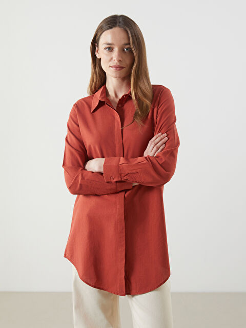 LCWAIKIKI Classic Düz Kadın Gömlek Tunik - S5KU92Z8-KCN